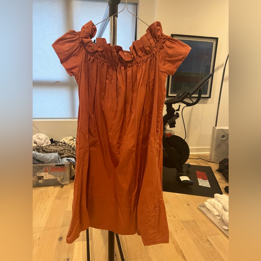 Coral off the shoulder Free People mini dress - XS